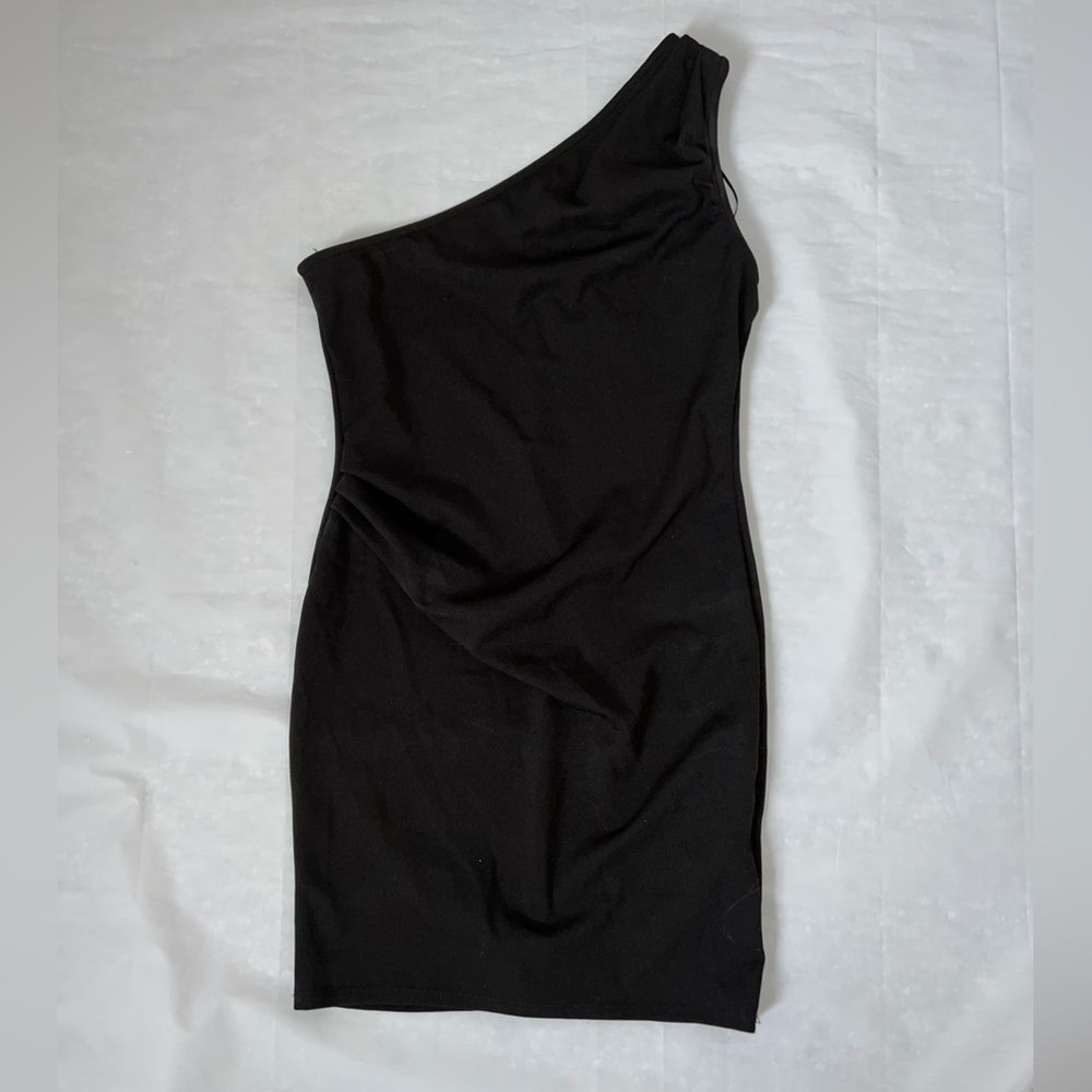 Black One-Shoulder Dress